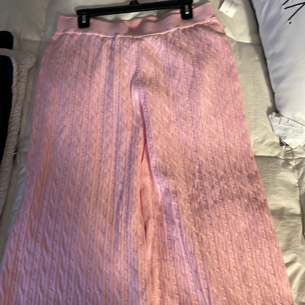 pink charter club knit loungewear